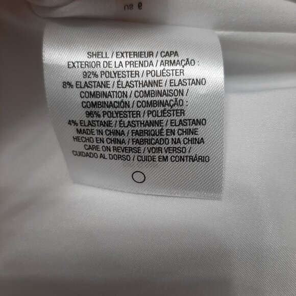 Tahari Women's White & Black, Fit & Flare Sleeveless Dress - US 6 - Picture 8 of 8